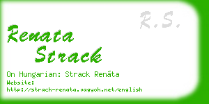 renata strack business card